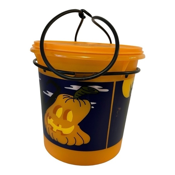 Tupperware Vintage 5qt. Halloween Bucket w/Lid & Handle - Picture 2 of 12